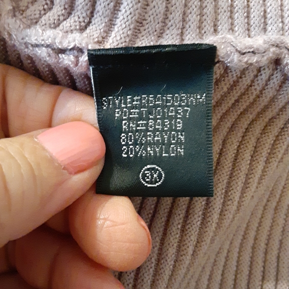 CYRUS MAUSHA BALLET PINK COTTAGECORE CABLE KNIT LIGHTWEIGHT KNIT TOP SZ 3X - Picture 6 of 6